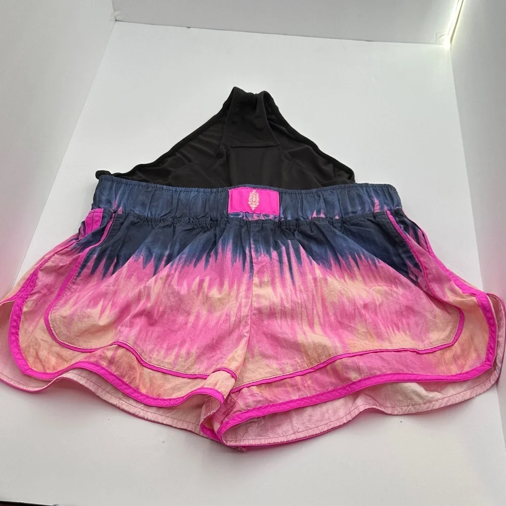 FP Movement by Free People Pink/Dark Blue Gradient Shorts Size S - Picture 4 of 6